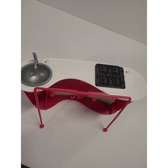 Barbie I Can Be A TV Chef N0301 Cooking Set Counter & Pot Rack *Minor Flaw* - Picture 13 of 16
